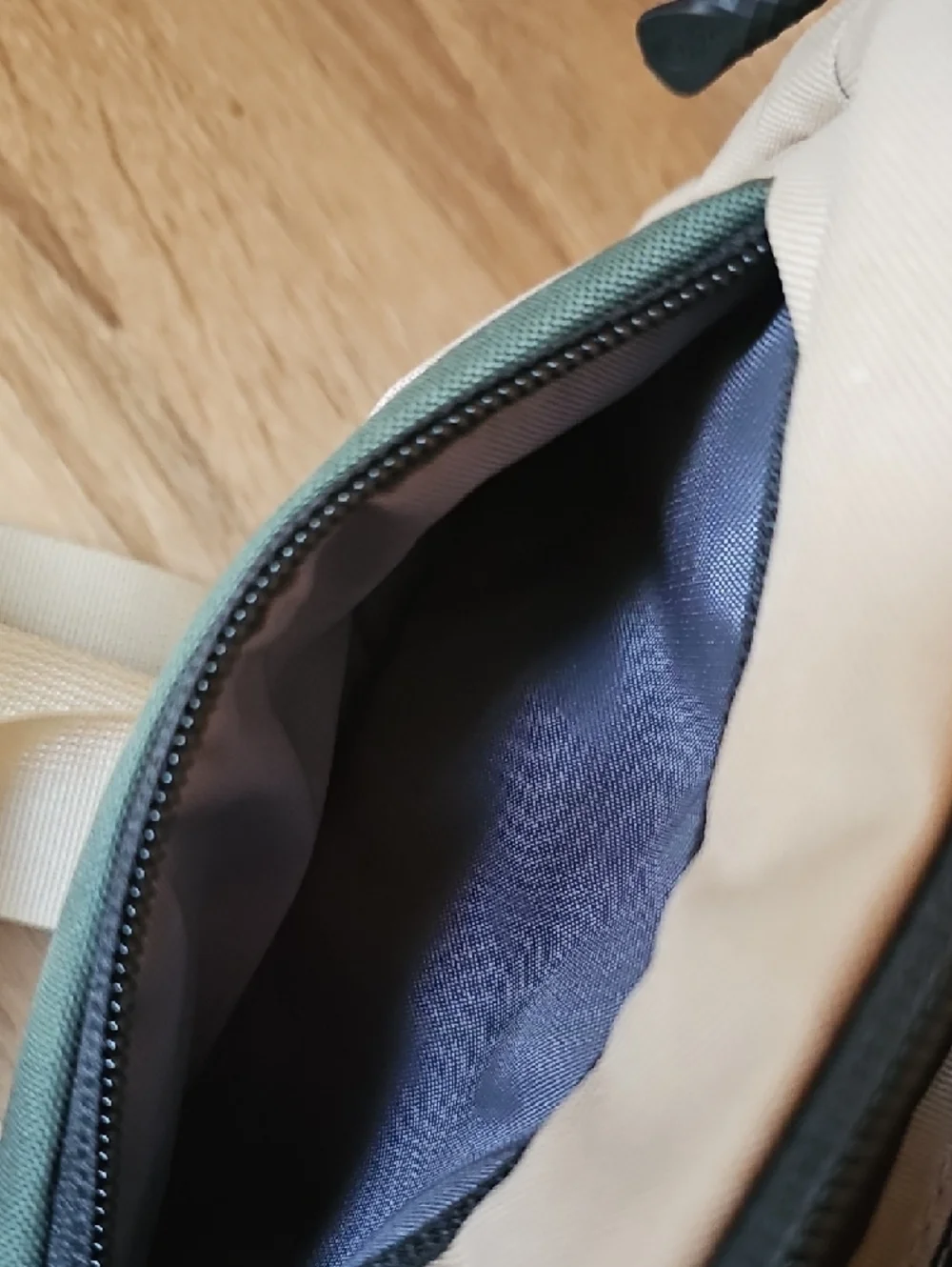 The North Face Tan and Olive Green Belt Bag